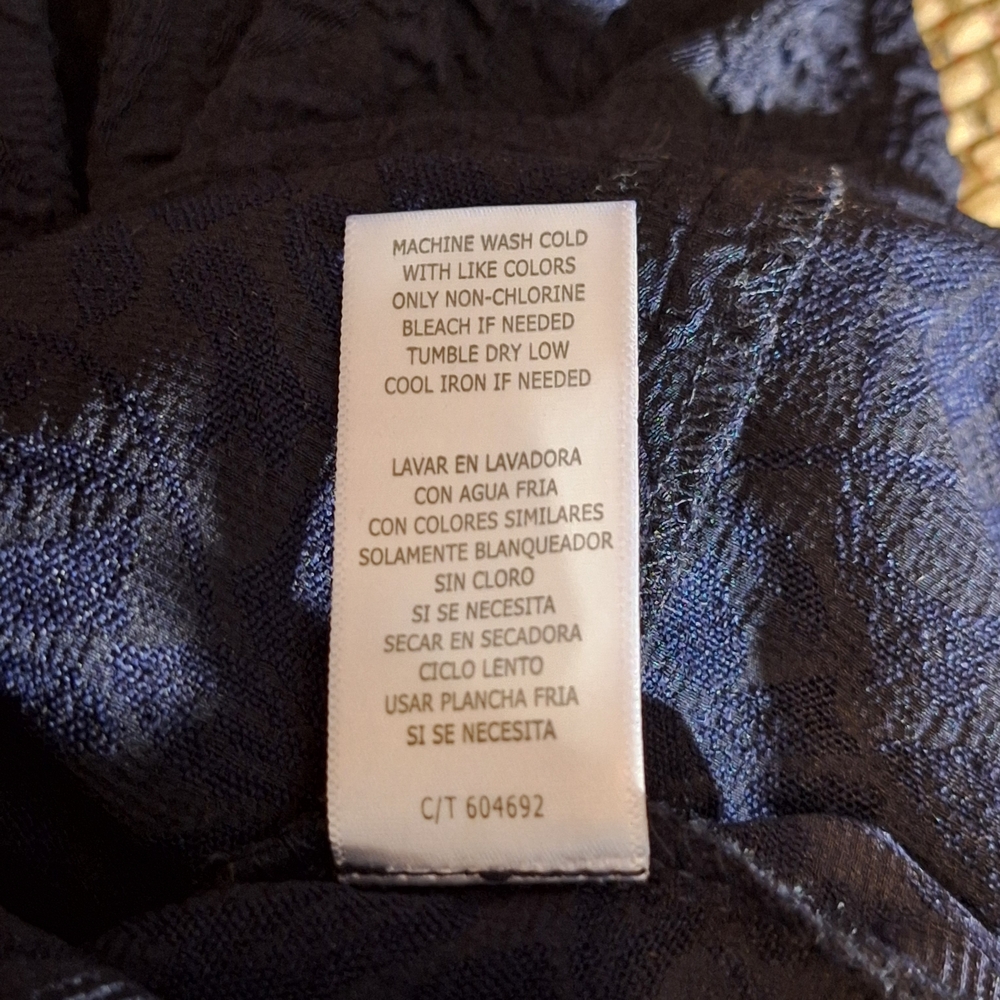 Julian Taylor Elegant Navy Short Sleeve Midi Dress - Picture 10 of 11